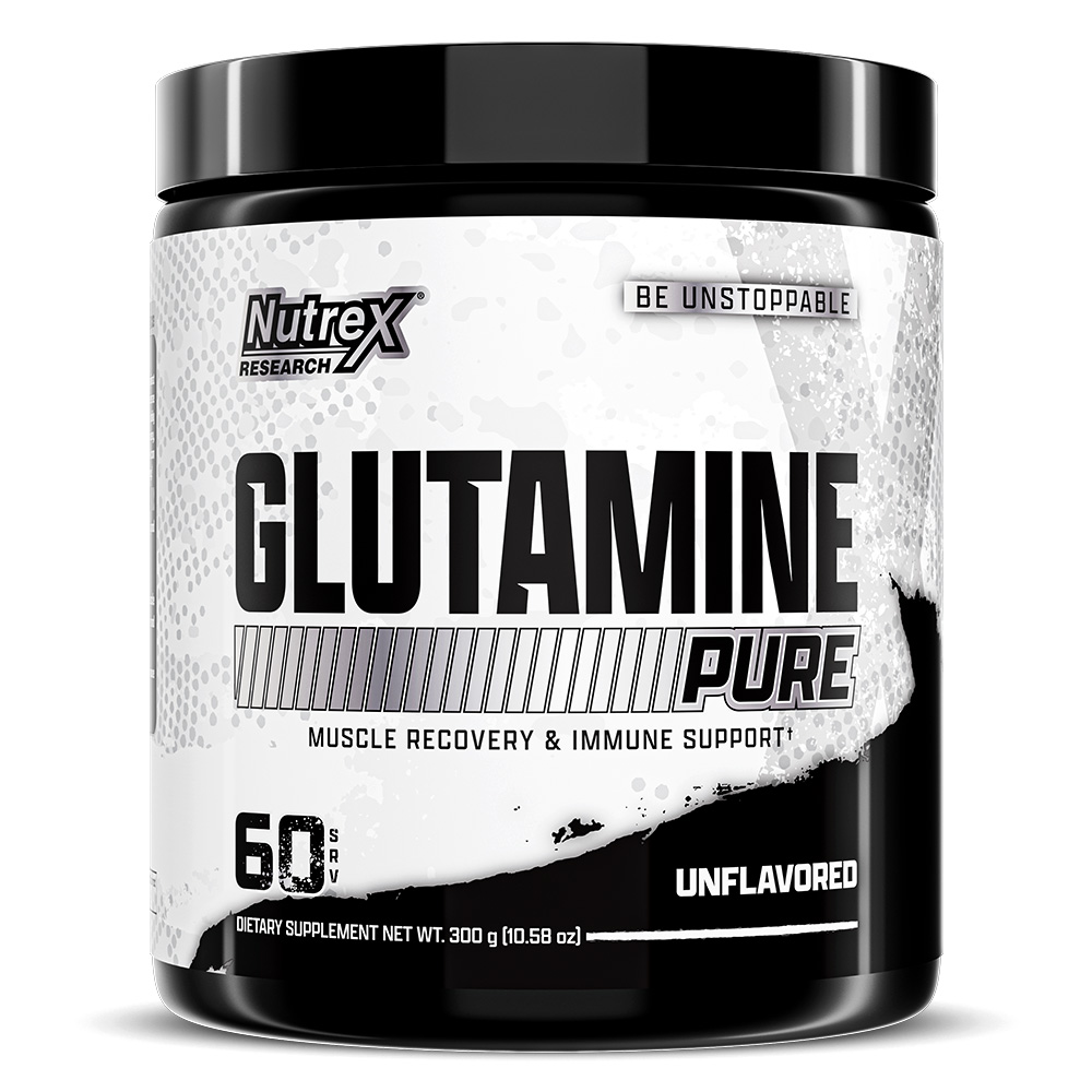 44.Nutrex Research Glutamine Pure, Unflavored, 60, Muscle Recovery, Immnue Support