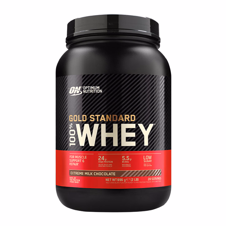 8 Optimum Nutrition Gold Standard 100�Whey Extreme Milk Chocolate 907g